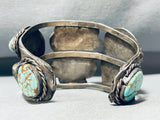 One Of The Best Ever Vintage Native American Navajo Royston Turquoise Sterling Silver Bracelet-Nativo Arts
