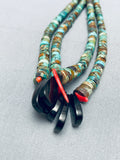 One Of The Most Beautiful Vintage Navajo Turquoise Jacla Necklace Old-Nativo Arts