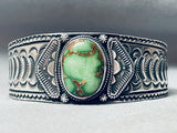 Museum Quality Vintage Native American Navajo Damale Turquoise Sterling Silver Bracelet-Nativo Arts
