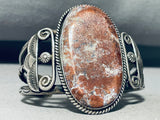 Rare Bisbee Campbellite Vintage Native American Navajo Sterling Silver Bracelet Old-Nativo Arts