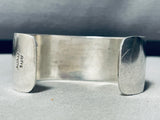 External Hallmark!! Very Rare Vintage Native American Navajo Turquoise Sterling Silver Bracelet-Nativo Arts