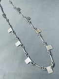 Native American Detailed Vintage Southwest Handmade Sterling Silver Petroglyph Necklace