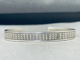 Marvelous Vintage Native American Laguna Sterling Silver Bracelet Signed Glenn Paquin-Nativo Arts