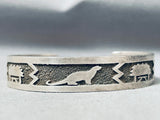 Evelyn Yazzie Impressive Vintage Native American Navajo Sterling Silver Bracelet