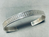 Marvelous Vintage Native American Laguna Sterling Silver Bracelet Signed Glenn Paquin-Nativo Arts
