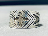 Marvelous Vintage Native American Navajo Joe Chee Sterling Silver Ring-Nativo Arts