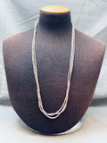Intricate And Gorgeous Vintage Navajo Heishi Squawtie Necklace Old-Nativo Arts