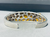 One Of The Most Unique Vintage Southwest Tiger's Eye Sterling Silver Bracelet-Nativo Arts