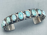 Important Tony Aguilar Sr Vintage Santo Domingo Sterling Silver Bracelet-Nativo Arts