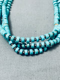 Native American Fab Vintage Santo Domingo Spiny Oyster Heishi Sterling Silver Necklace-Nativo Arts