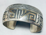 Rosco Scott Vintage Native American Navajo Sterling Silver Bracelet-Nativo Arts