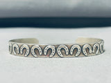 Whimsical Navajo/ Mexican Sterling Silver Horseshoe Bracelet-Nativo Arts