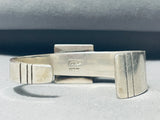 Ray Tracey Vintage Native American Navajo Sugulite Sterling Silver Inlay Bracelet-Nativo Arts