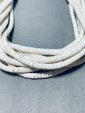 Native American Sensational Vintage Santo Domingo White Shell Necklace-Nativo Arts