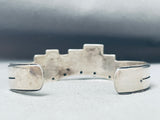 Lapis Pueblo Vintage Native American Navajo Sterling Silver Bracelet-Nativo Arts