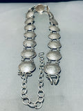 Magnificent Vintage Native American Navajo Half Dollar Sterling Silver Concho Belt/ Necklace-Nativo Arts