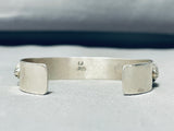 Signed Vintage Native American Navajo Royston Turquoise Sterling Silver Bracelet-Nativo Arts