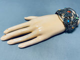World Of Butterflies!!! Vintage Turquoise Sterling Silver Bracelet-Nativo Arts