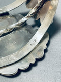 One Of The Most Unique Vintage Native American Navajo Turquoise Sterling Silver Bracelet-Nativo Arts