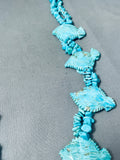 The Single Best Vintage Native American Navajo Toad Turquoise Fetish Necklace