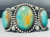 Rare Vintage Native American Navajo Royston Turquoise Sterling Silver Bracelet-Nativo Arts
