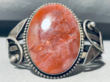 The Best Red Jasper Vintage Native American Navajo Sterling Silver Bracelet-Nativo Arts