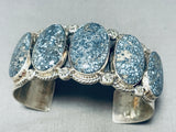 The Best Native American Navajo New Lander Turquoise Sterling Silver Bracelet-Nativo Arts