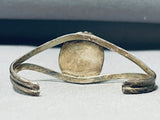 Unrivaled Vintage Native American Navajo Pilot Mountain Turquoise Sterling Silver Bracelet-Nativo Arts