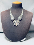 The Absolute Best Vintage Native American Navajo Pink Shell Sterling Silver Necklace-Nativo Arts