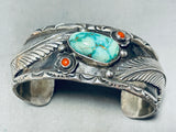 Tommy Willeto Vintage Native American Navajo Nturquoise Sterling Silver Bracelet-Nativo Arts