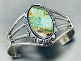 Special Native American Navajo Royston Turquoise Sterling Silver Bracelet-Nativo Arts