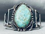 Museum Quality Vintage Native American Navajo #8 Turquoise Sterling Silver Bracelet-Nativo Arts