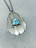 Outstanding Vintage Native American Navajo Morenci Turquoise Sterling Silver Necklace-Nativo Arts