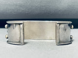 Spectacular Vintage Native American Navajo Carico Lake Turquoise Sterling Silver Bracelet-Nativo Arts