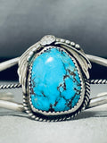 Vintage Native American Navajo Red Mountain Turquoise Sterling Silver Bracelet-Nativo Arts