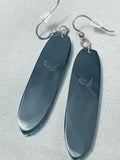 One Most Intricate Vintage Santo Domingo Turquoise Silver Feather Earrings-Nativo Arts