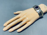 Important Native American Navajo Amethyst 12k Gold Filled Sterling Silver Bracelet-Nativo Arts