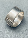 Stunning Vintage Native American Navajo Opal Sterling Silver Inlay Ring Old-Nativo Arts