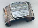 Desert Layer Stone Vintage Southwest Sterling Silver Bracelet-Nativo Arts