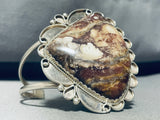 Joseph Grey Vintage Native American Navajo Jasper Sterling Silver Bracelet-Nativo Arts