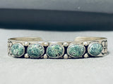 Special San Felipe Green Turquoise Sterling Silver Bracelet-Nativo Arts