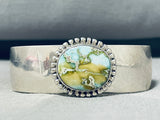 Dynamic Native American Navajo Carico Lake Turquoise Sterling Silver Signed Bracelet-Nativo Arts