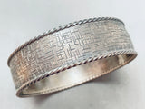 One Of The Best Vintage Native American Navajo All Sterling Silver Bangle Bracelet-Nativo Arts