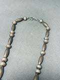 Native American Rare Vintage Santo Domingo Blue Gem Turquoise Coral Sterling Silver Necklace-Nativo Arts