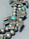 Important Yei Vintage Native American Navajo Sterling Silver Squash Blossom Necklace-Nativo Arts