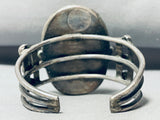 One Of Best Early Carico Lake Turquoise Vintage Native American Navajo Sterling Silver Bracelet-Nativo Arts