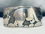 Roaming Blackbear Vintage Native American Navajo Sterling Silver Bracelet Cuff-Nativo Arts