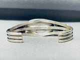 Important Vintage Turquoise Native American Navajo Sterling Silver Bracelet-Nativo Arts