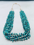 Dropdead Gorgeous Vintage Navajo Royston Turquoise Heishi Necklace-Nativo Arts
