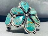Jimmy Jackson Important Vintage Native American Navajo Turquoise Sterling Silver Bracelet-Nativo Arts